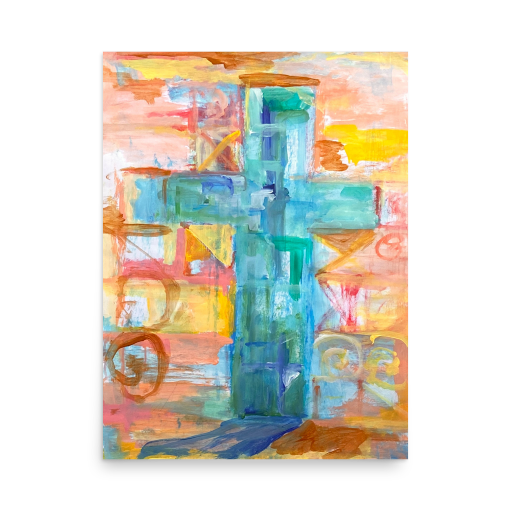 Blue Cross by Karen Lee