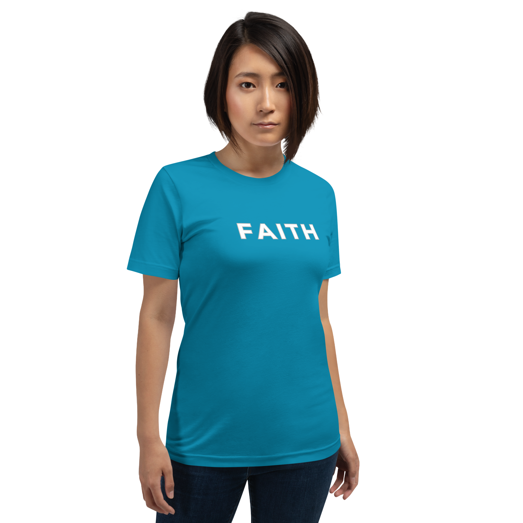 Faith. Your Attitude is the Most Contagious Thing About You. Bluewater Unisex t-shirt