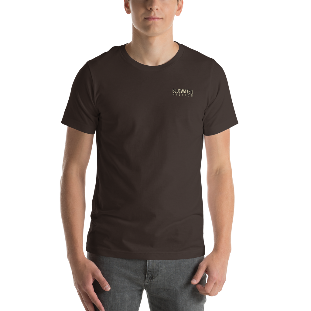 Out Far, In Deep. Bluewater Mission Unisex T-shirt