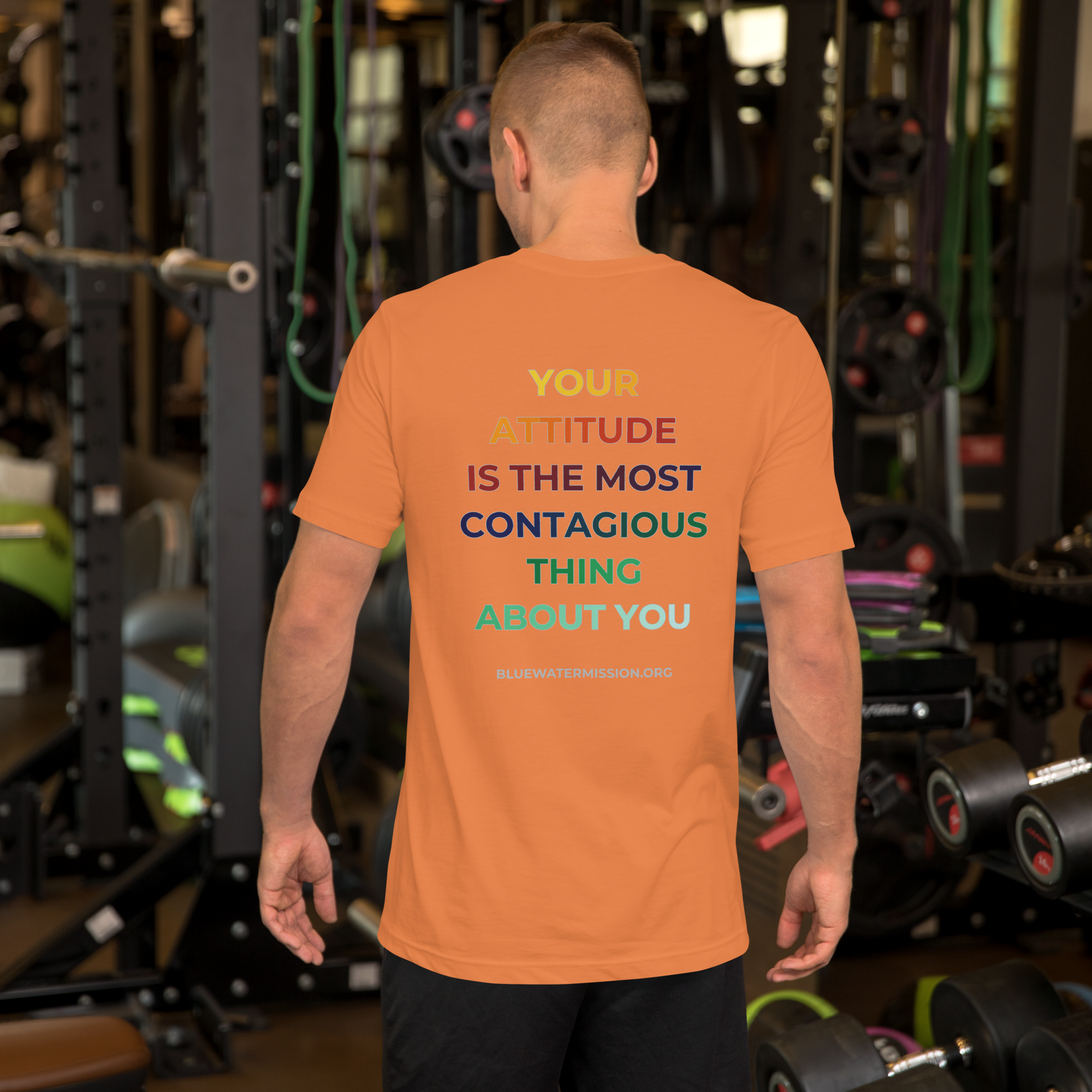Faith. Your Attitude is the Most Contagious Thing About You. Bluewater Unisex t-shirt