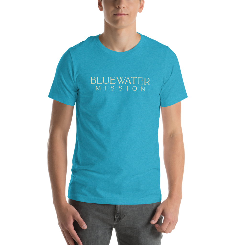 Out Far In Deep Since 2008. Bluewater Mission Unisex T-shirt
