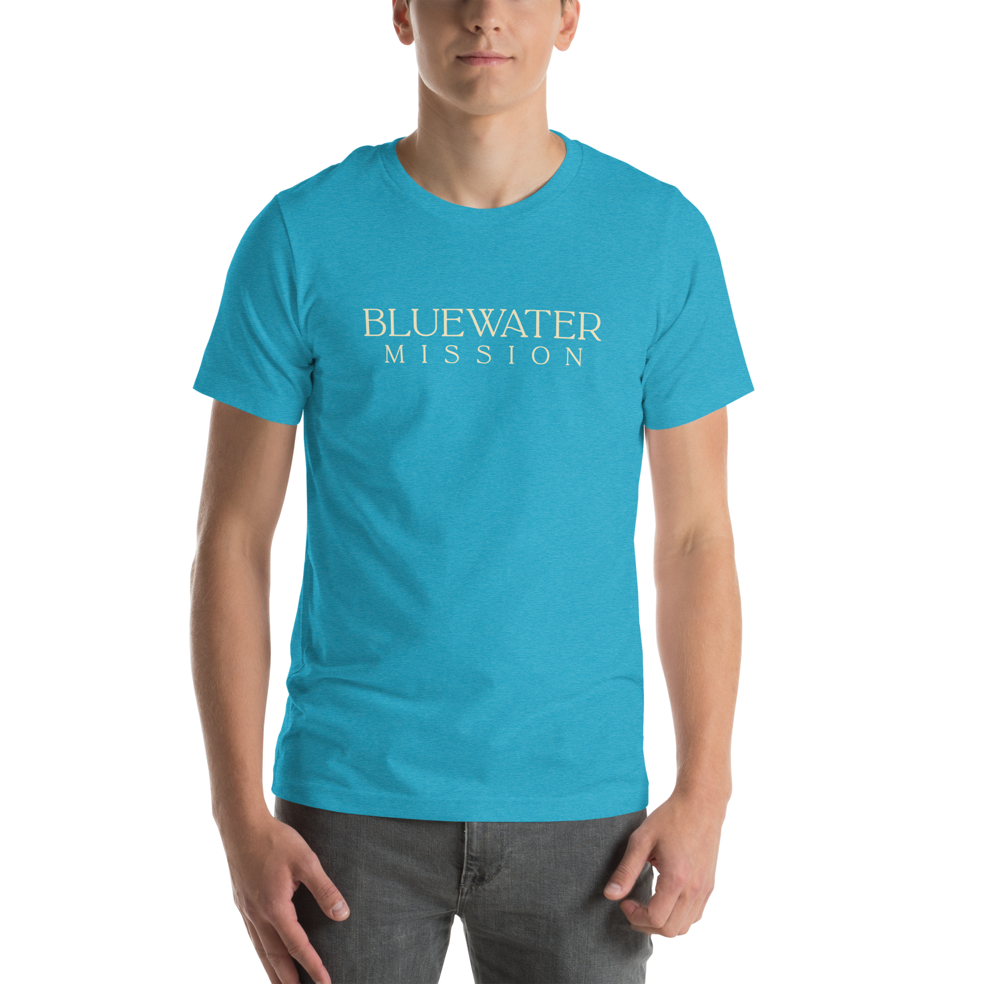 Out Far In Deep Since 2008. Bluewater Mission Unisex T-shirt