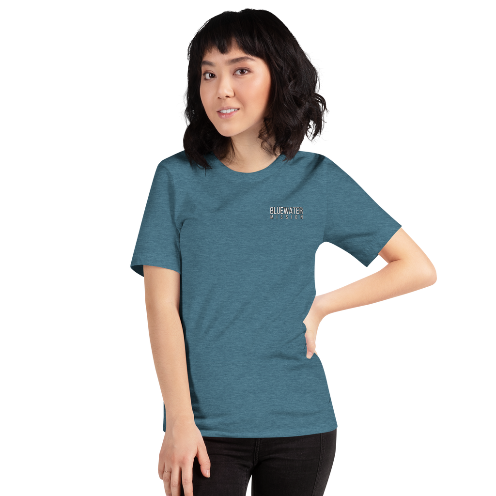 Jesus Makes You Free/ John 8:36.  Bluewater Unisex t-shirt