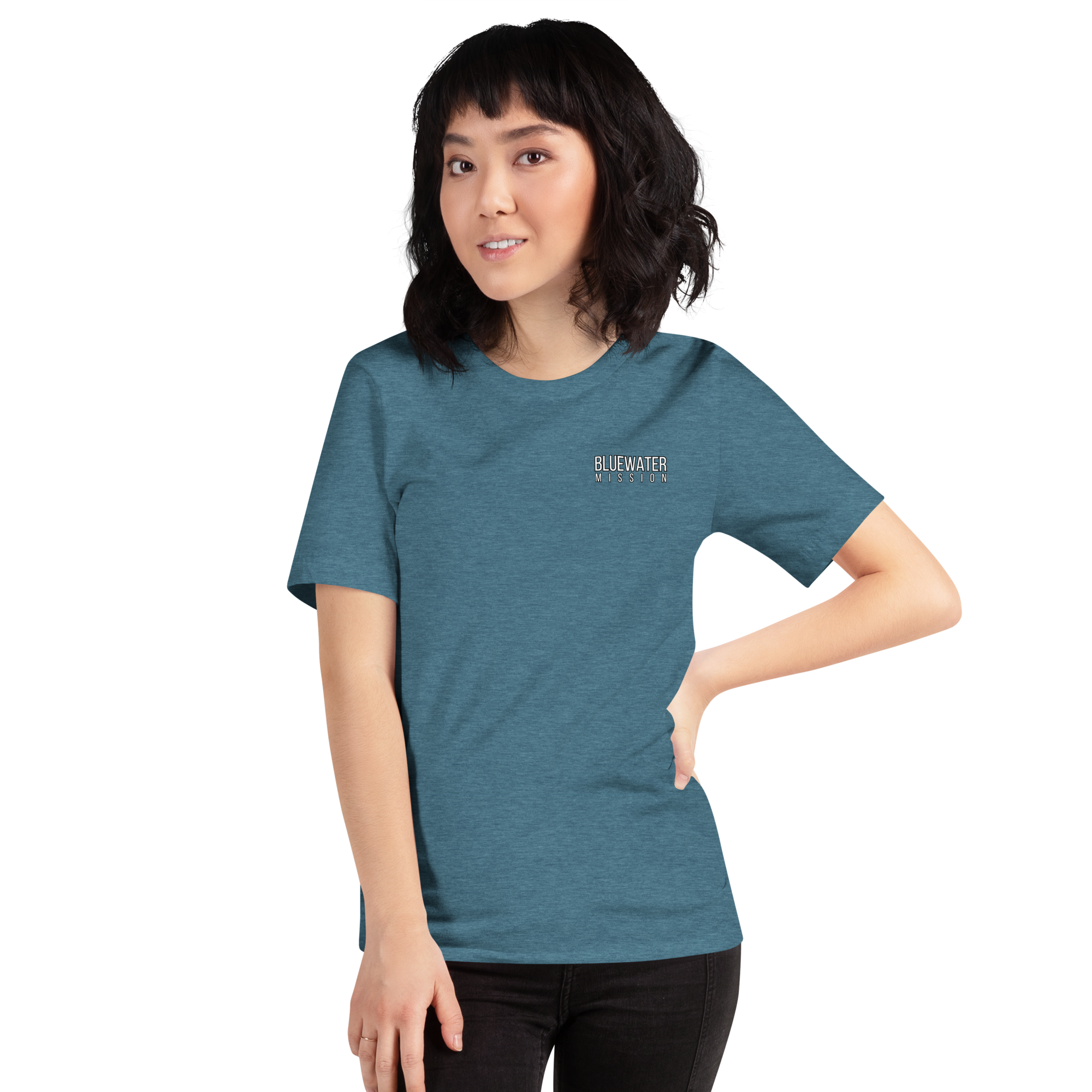 Jesus Makes You Free/ John 8:36.  Bluewater Unisex t-shirt