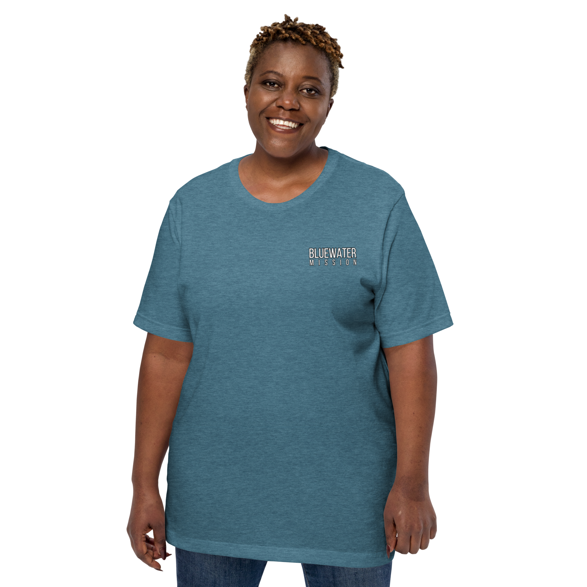 Jesus Makes You Free/ John 8:36.  Bluewater Unisex t-shirt