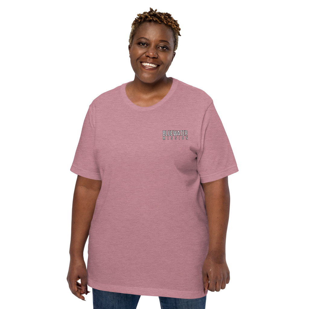 Jesus Makes You Free/ John 8:36.  Bluewater Unisex t-shirt