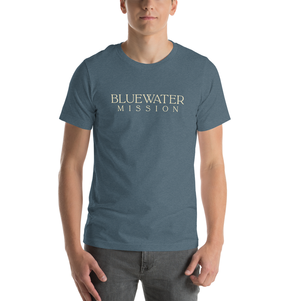 Out Far In Deep Since 2008. Bluewater Mission Unisex T-shirt