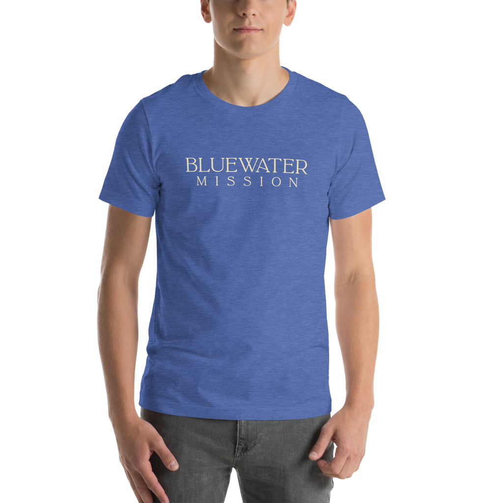 Out Far In Deep Since 2008. Bluewater Mission Unisex T-shirt