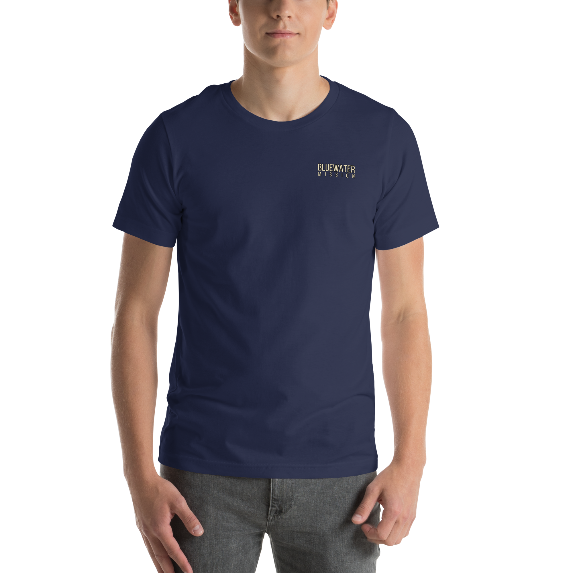 Out Far, In Deep. Bluewater Mission Unisex T-shirt