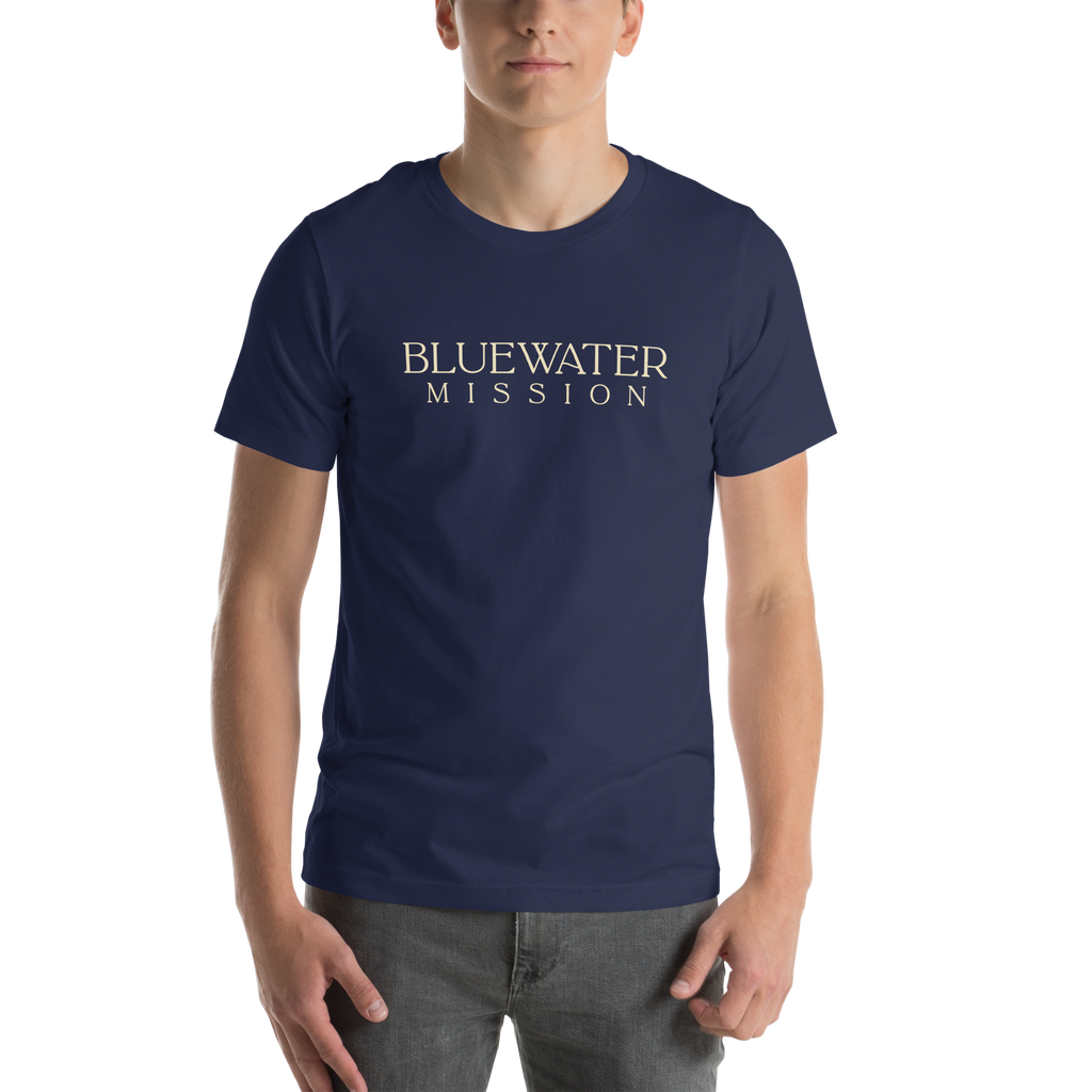 Out Far In Deep Since 2008. Bluewater Mission Unisex T-shirt
