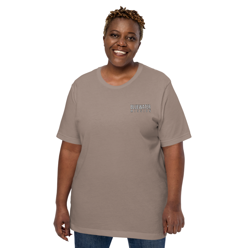 Jesus Makes You Free/ John 8:36.  Bluewater Unisex t-shirt
