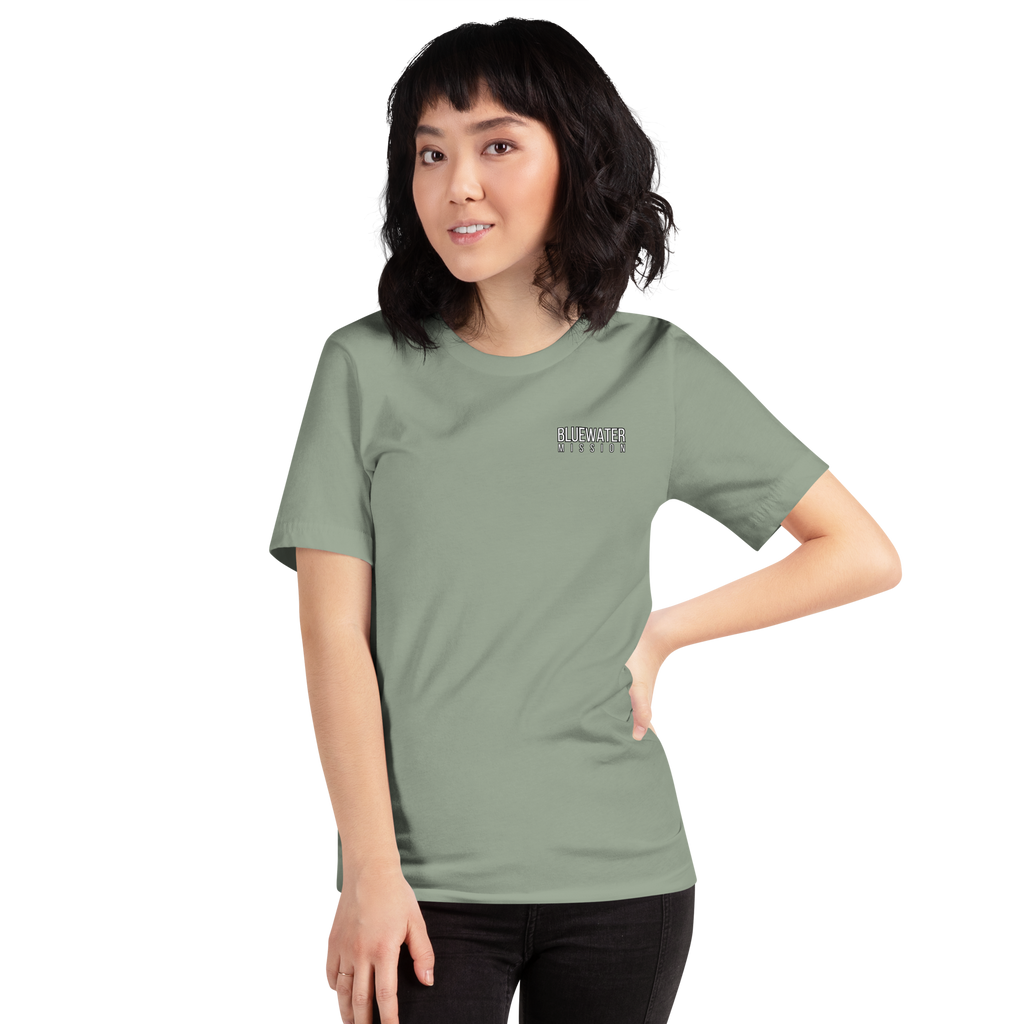 Jesus Makes You Free/ John 8:36.  Bluewater Unisex t-shirt