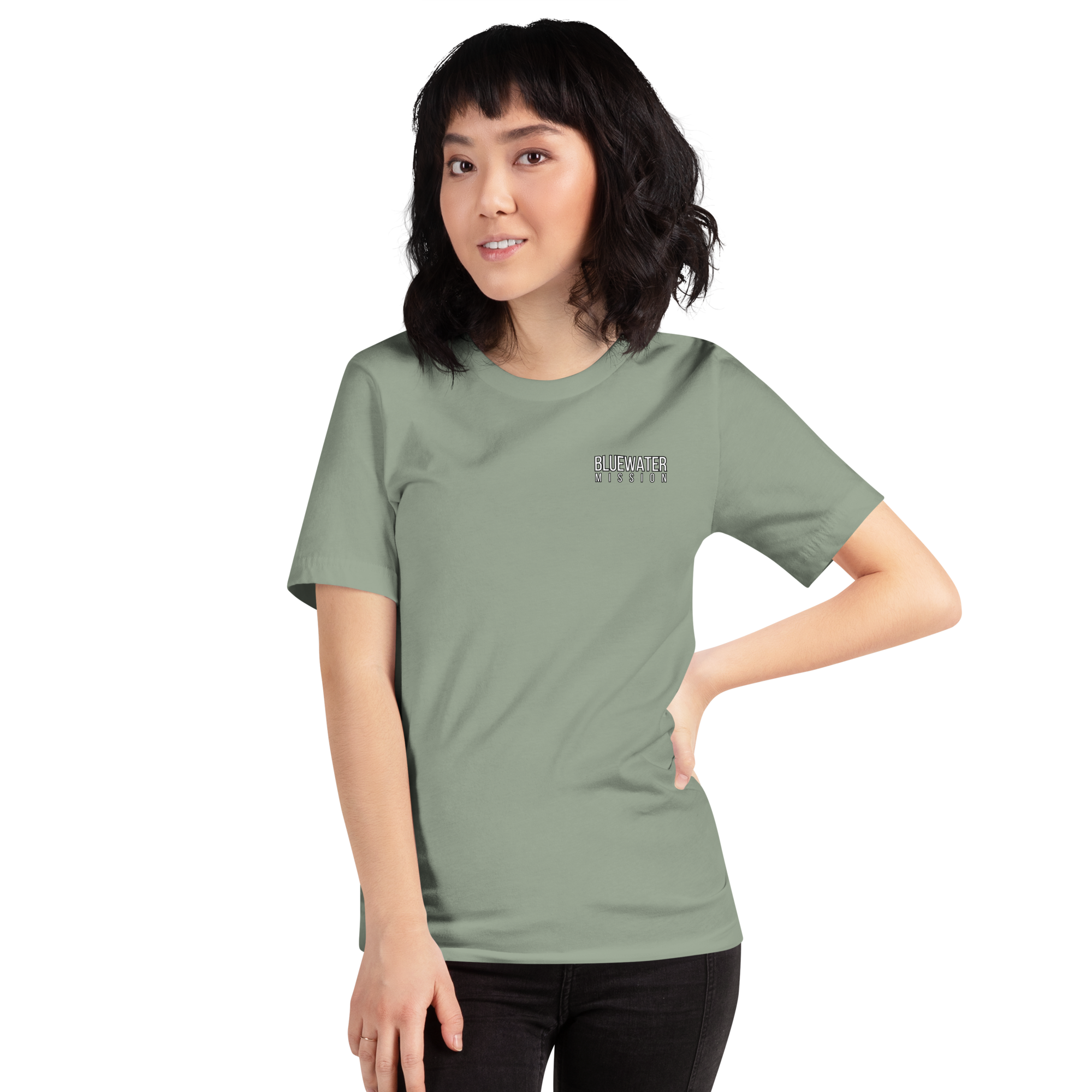 Jesus Makes You Free/ John 8:36.  Bluewater Unisex t-shirt