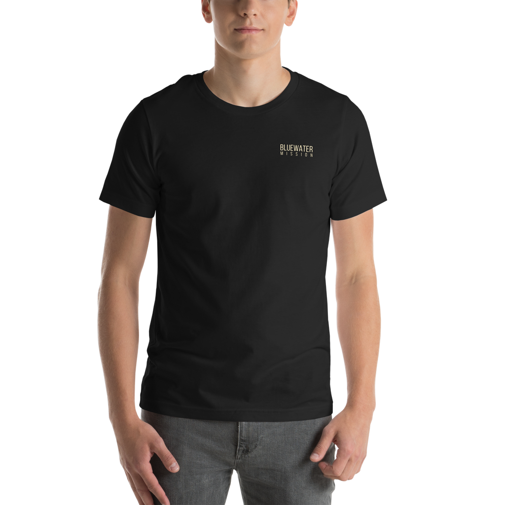 Out Far, In Deep. Bluewater Mission Unisex T-shirt
