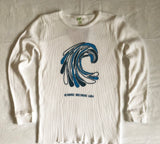 "Wavedrops Swell" 100% ORGANIC Cotton Ladies' Thermal Shirt