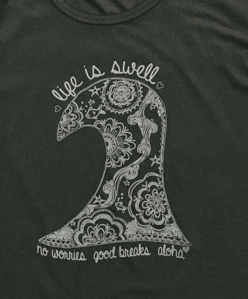 "Floral Wave" Dri-Fit Ladies Performance Tee