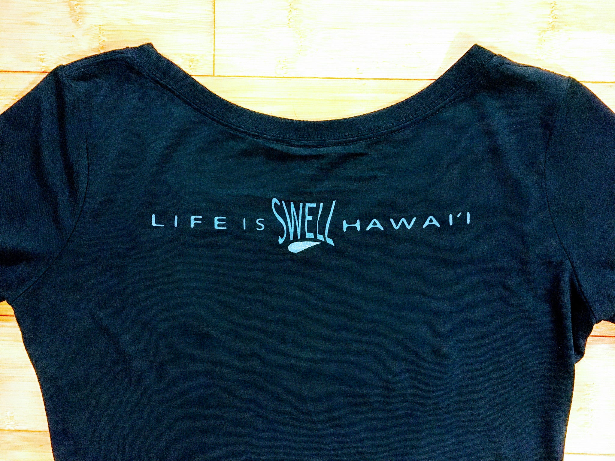 "Wavedrops" BAMBOO & ORGANIC Cotton Ladies Scoop Tee
