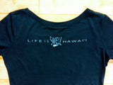 "Wavedrops" BAMBOO & ORGANIC Cotton Ladies Scoop Tee
