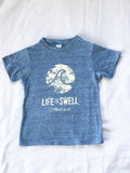 "Logo Wave - Hawaii" Toddler Tee in Organic Cotton or Eco Blend