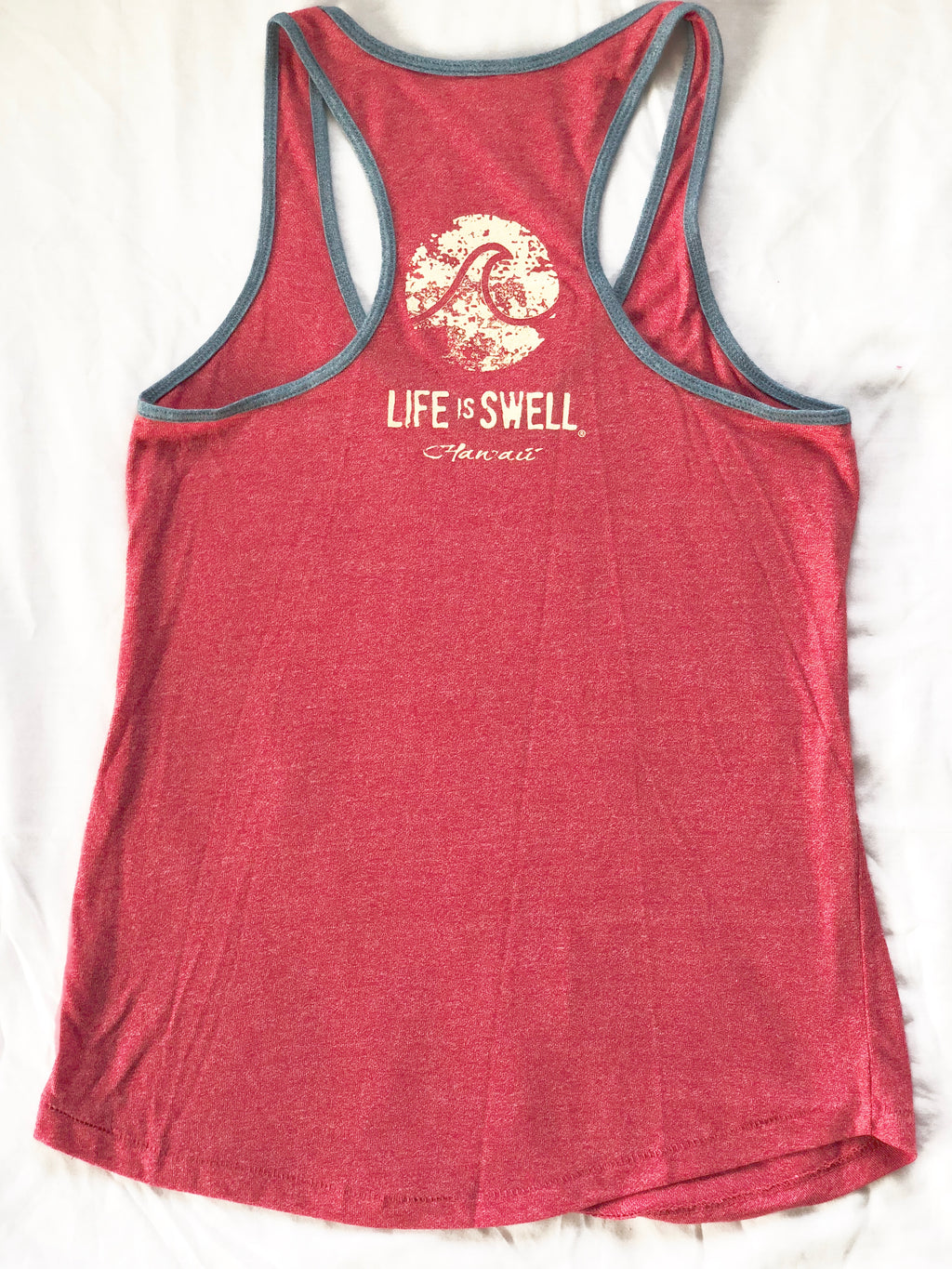 "Life's Got Waves. Time to Surf." Women's Eco Blend Racerback Tanks