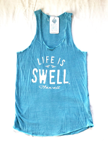 "Big Swell - Hawaii" Women's Eco Blend Racerback Tanks