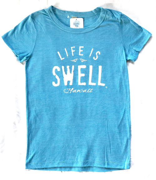 "Big Swell - Hawaii" Women's T-shirts in 100% Organic Cotton or Eco Blend Jersey
