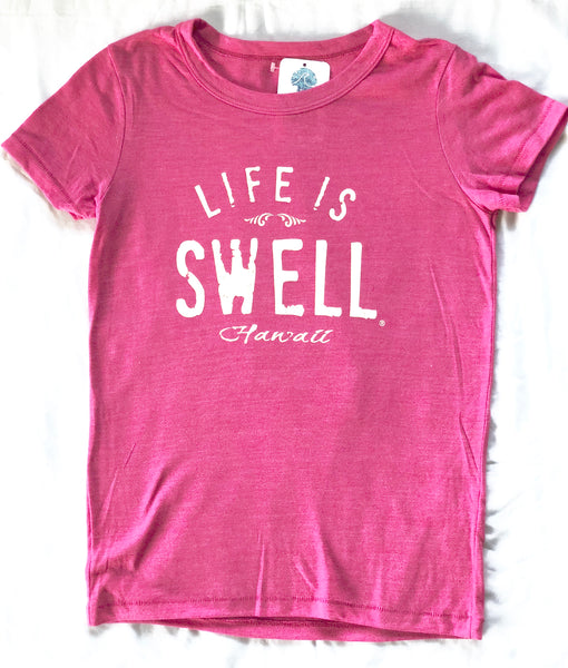 "Big Swell - Hawaii" Women's T-shirts in 100% Organic Cotton or Eco Blend Jersey