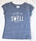 "Big Swell - Hawaii" Women's T-shirts in 100% Organic Cotton or Eco Blend Jersey