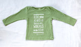 "I Love You As Much As There Are Waves in the Ocean" 100% ORGANIC Cotton Baby Long Sleeve Lapover Shirt