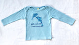 "Dolphin Love" 100% ORGANIC Cotton Baby Long Sleeve Lapover Shirt