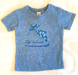 "Dolphin Love" Eco Triblend  Babies and Toddlers Jersey Tee