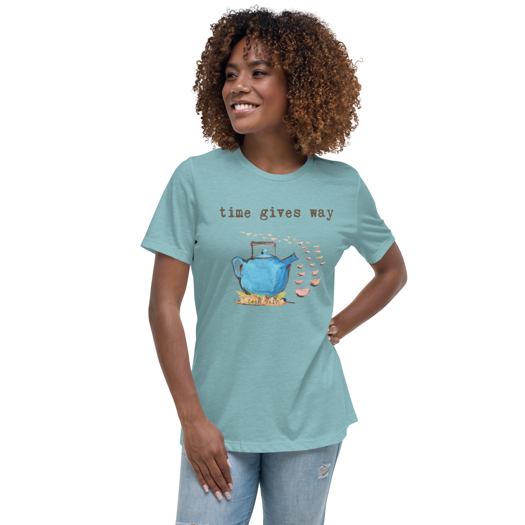TIME GIVES WAY / ZECH 9:12 WOMEN'S RELAXED FIT T-SHIRT