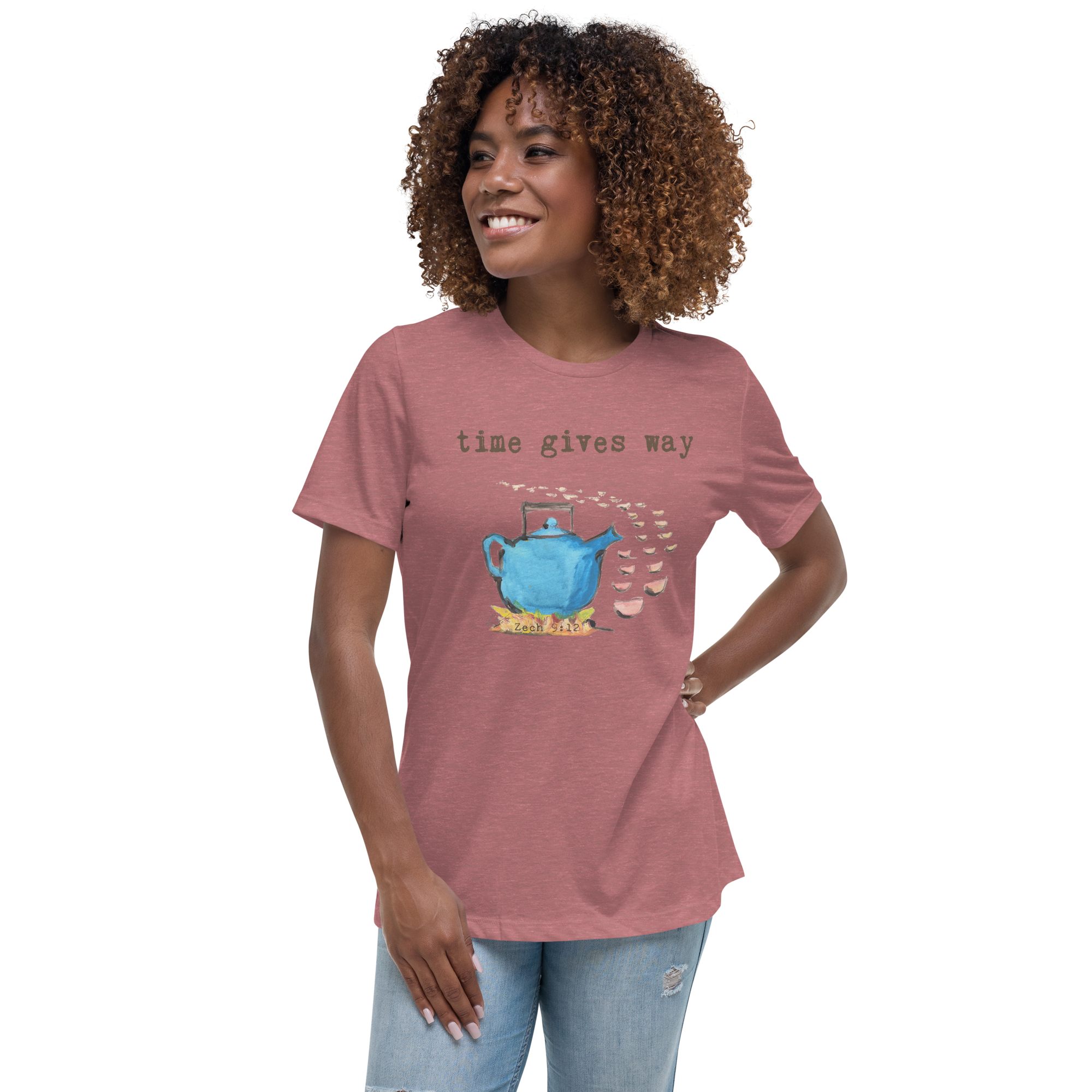 TIME GIVES WAY / ZECH 9:12 WOMEN'S RELAXED FIT T-SHIRT