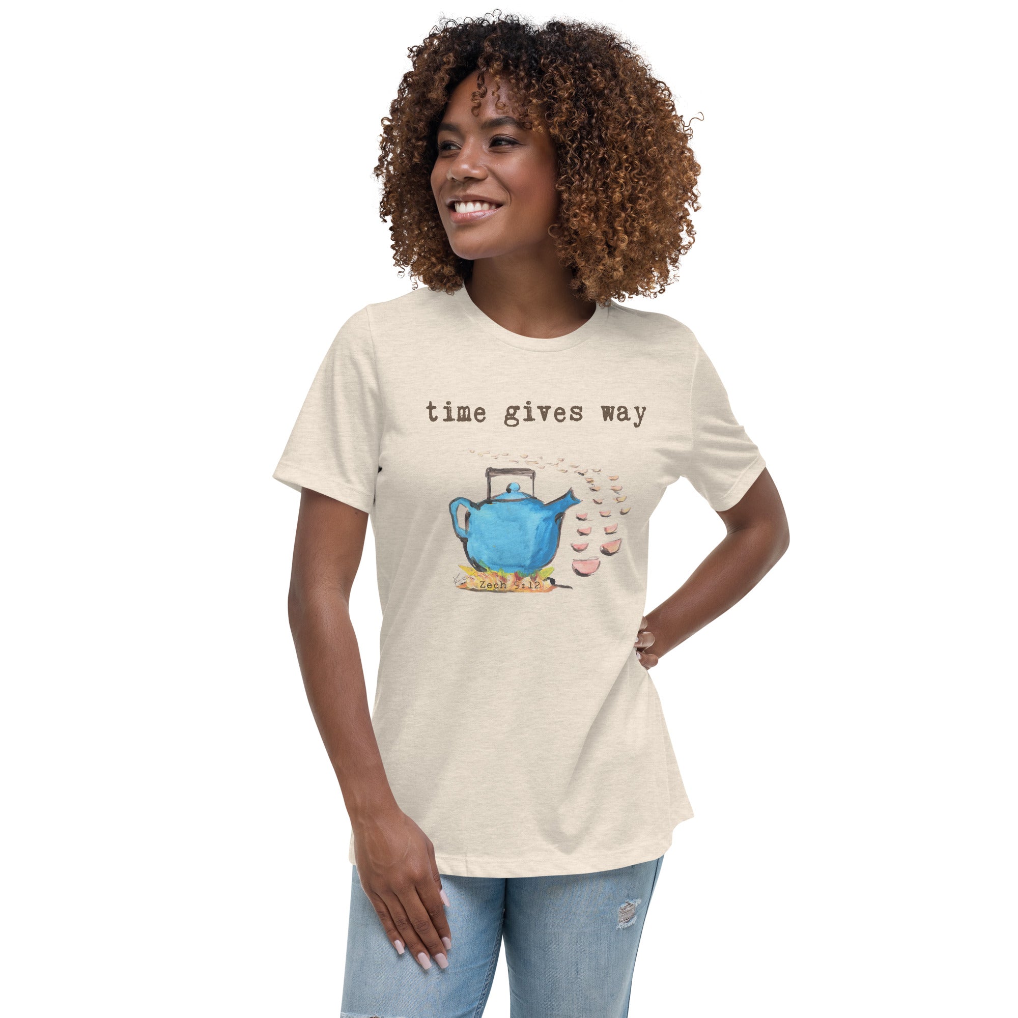 TIME GIVES WAY / ZECH 9:12 WOMEN'S RELAXED FIT T-SHIRT