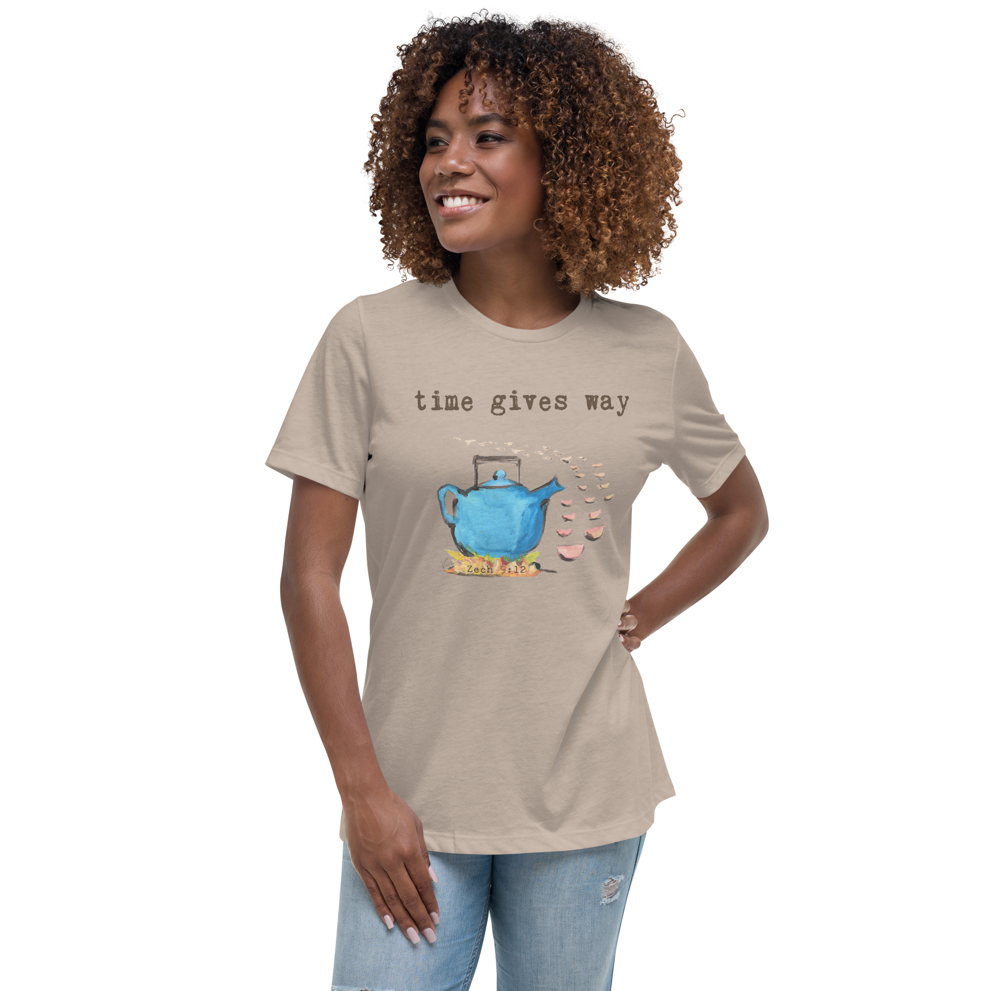 TIME GIVES WAY / ZECH 9:12 WOMEN'S RELAXED FIT T-SHIRT